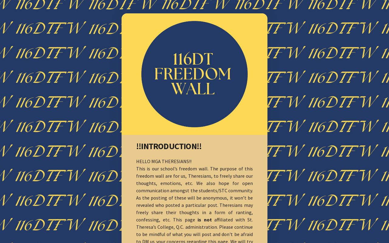 116DT FREEDOM WALL